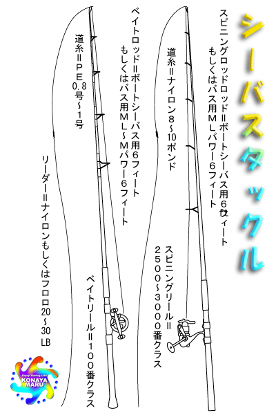 シーバスタックル図